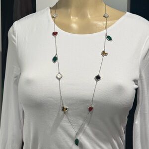 925 sterling silver 36” long necklace